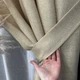 Легкие льняные шторы на люверсах ALBO бежевые 200×260 см, комплект 2 шт. (SH-LM1-13) - изображение 3