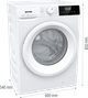Прально-сушильна машина Gorenje фронтальна, 8(5)кг, 1400, A+, 55см, дисплей, пара, інвертор, білий - изображение 5