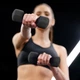 Гантели для фитнеса неопреновые Gymtek Hex 2х4кг черный - изображение 2