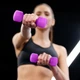 Гантели для фитнеса неопреновые Gymtek Hex 2х3кг фиолетовый - изображение 2