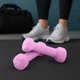 Гантелі для фітнесу неопренові Gymtek Hex 2х0,5кг рожевий - зображення 5