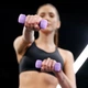 Гантели для фитнеса неопреновые Gymtek Hex 2х1кг лавандовый - изображение 2