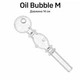 Скляна трубка для куріння Oil Bubble M Clear - зображення 1