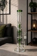 Бонг стеклянный Medusa Double Green с перколятором и льдом 39 см - изображение 3