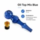 Стеклянная трубка для курения Oil Top Mix Blue - изображение 2