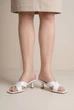 Босоніжки жіночі Where Uwear білі лакові 350944_41 (26 см) - зображення 3