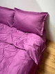 Комплект постільної білизни Cozy класичний ягідний (Сімейний 1) 150*200 см 2 шт, простирадло на резинці 160*200*20 см - зображення 7