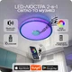 Люстра світлодіодна 517 Dlight RGB з пультом і колонкою 80Вт Білий (02167) - зображення 1