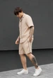 Літній комплект сорочка + шорти Staff yah beige XS беж - зображення 3