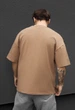 Чоловіча Футболка Стаф Коричнева Оверсайз Базова Staff Brown Oversize XS (391035) - зображення 2