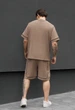 Літній комплект сорочка + шорти Staff kla light brown XS світло-коричневий - изображение 2