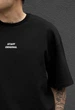 Літній комплект футболка + шорти Staff no black oversize XS чорний - зображення 3