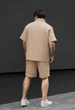 Літній комплект сорочка + шорти Staff rid beige XS беж - зображення 2