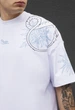 Чоловіча Футболка Стаф Біла З Логотипом І Драконом Оверсайз Staff Logo & Drago Oversize S (391030) - зображення 3
