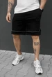 Шорты Мужские Стаф Черно-зеленые Трикотажные Спортивные Staff Ry Black & Green M (391533) - изображение 1