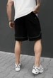 Шорты Мужские Стаф Черно-зеленые Трикотажные Спортивные Staff Ry Black & Green M (391533) - изображение 2