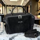 Жіноча замшена сумка Prada чорна класична для повсякденного використання елегантна сумочка - зображення 3