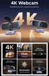 Веб камера UGREEN CM831 4K 8MP з автофокусом, двома мікрофонами з шумозаглушенням - зображення 10