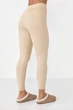 Жіночі трикотажні лосини Lurex Бежевий One Size (155) - зображення 2