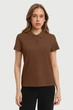 Женское поло vers.2 Brown 3XL - изображение 1