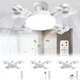 Светодиодная потолочная люстра-вентилятор AY1053 / LED лампа с вентилятором в патрон / Потолочный светильник-вентилятор 60W - изображение 2