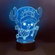 Акриловый 3D Светильник RGB Ван Пис Тони Чоппер One Piece Tony Chopper 18 см - изображение 1