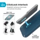 Чехол Speck Presidio2 Grip ClickLock для iPhone 17 Air Deep Sea / Silver Metallic / Spell Blue with MagSafe (150968-3261) - изображение 2