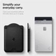 Чехол Spigen Urban Fit Wallet MagSafe Magnetic Card Holder Galaxy S Black with MagSafe (AFA09208) - изображение 7
