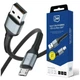 Кабель 3mk Hyper Cable N-Series USB-A to MicroUSB QC 3.0 5V/2A 10W Black (5903108739177) - изображение 1