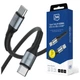 Кабель 3MK Hyper Cable N-SERIES USB-C to USB-C 2m 48V/5A 240W Black (5903108680233) - изображение 1
