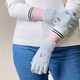 Зимние сенсорные перчатки Hurtel Снеговик Зеленые (5907769307881) - изображение 3
