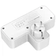 Удлинитель Beline с LED подсветкой 2xUSB-A/USB-C/2xAC White BLNPH01 (5906849664142) - изображение 4