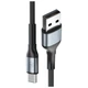 Кабель 3MK Hyper Cable N-SERIES USB-A to USB-C 1m 9V/2A 18W QC 3.0 Black (5903108680318) - изображение 2