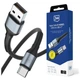 Кабель 3MK Hyper Cable N-SERIES USB-A to USB-C 1m 9V/2A 18W QC 3.0 Black (5903108680318) - изображение 1