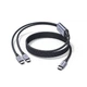 Кабель Ugreen 2в1 USB-C - 2xUSB-C PD 140W 2m Black (75733) - зображення 2