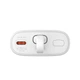 Портативний зарядний пристрій Baseus Popsicle 5200mAh 20W with Built-In Lightning Cable/USB-C to USB-C Cable White Green (P10055601613-00) - зображення 7