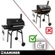 Садовий гриль з кришкою 82x51x117 см Kaminer 27316 - зображення 8