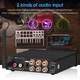 Стереоусилитель Nobsound NS-14G 2.1-канальный HiFi усилитель с Bluetooth, цифровой усилитель TPA3116, настольный сабвуфер с AUX-входом, усилитель мощности 50 Вт*2+100 Вт Black - изображение 12