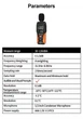 Цифровой шумомер (звукомер) Aicevoos AS-K5, 30–130 дБ, точность ±1,5 дБ, A-weighted, звуковая и визуальная сигнализация, черный/оранжевый - изображение 5