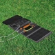 Портативная солнечная панель с быстрой зарядкой Choetech Portable Solar Charger 36W USB QC3.0/Type-C PD3.0 - изображение 2