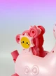 Игрушка каталка Коровка детская для мыльных пузырей с подсветкой с раствором в комплекте 2шт, генератор мыльных пузырей на батарейках, с музыкой и светом- - изображение 4