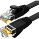 Патч-корд Ugreen NW102 Cat 6 U/UTP Lan Flat Cable 5m Black (50176) [165591] - изображение 1