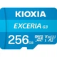 Карта памяти Kioxia microSDXC Exceria G3 256GB Class 10 UHS-I U3 V30 + SD Adapter (LMEX3L256GG2) [163979] - изображение 2
