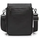 Мужская кожаная сумка через плечо Tiding Bag TD-23433 — вместительный мессенджер с клапаном, 3 отделения, барсетка 24×20×6 черная - изображение 6