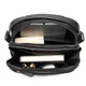 Чоловіча шкіряна сумка через плече Tiding Bag 711511 23×26×8 чорна — місткий месенджер з кишенями для документів і телефону - зображення 7