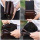 Мужская сумка через плечо Tiding Bag TD-81020 коричневая — кожаная барсетка мессенджер 24×20×6 - изображение 4