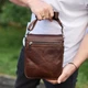 Мужская сумка через плечо Tiding Bag TD-81020 коричневая — кожаная барсетка мессенджер 24×20×6 - изображение 7