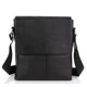 Мужская кожаная сумка через плечо Tiding Bag A75-181 23×26×6 черная — компактный мессенджер планшет для документов - изображение 4