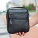Мужская кожаная сумка через плечо Bexhill BX-14660 черная 20×23×6 см, барсетка мессенджер для документов и телефона с ремнем и ручкой - изображение 6