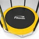Батут 252 см Fitonix с высокой защитной сеткой и лестницей усиленная стальная рама нагрузка до 120 кг чёрно жёлтый цвет для детей и взрослых во двор дома в сад батуты 2.5 м два метра большой надёжный безопасный - изображение 10